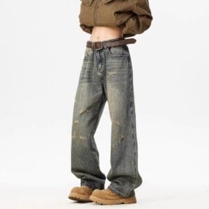 Retro Street Loose-Fit Jeans